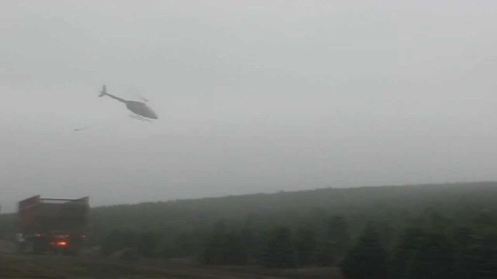 Harvesting Christmas Trees with Helicopters in Oregon