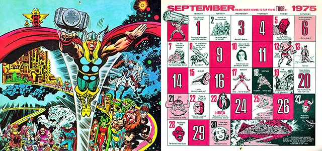 2014/1975 Marvel Desktop Wallpaper Calendar