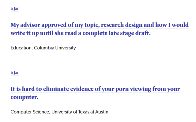 LOL My Thesis, A Tumblr Blog for Funny, Oversimplified Thesis Paper Titles