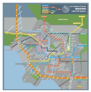 Los Angeles Subway Map from 'Her'