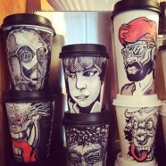 Amazingly Detailed Coffee Cup Art Sold For Charity