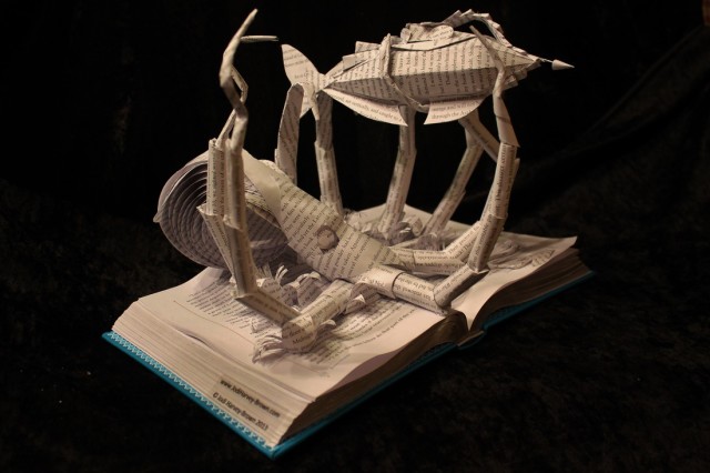 Book Scuptures by Jodi Harvey-Brown