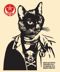 Radical Cat Print by Shepard Fairey