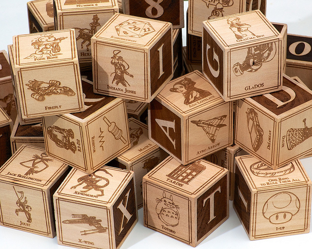 Geeky Alphabet Blocks