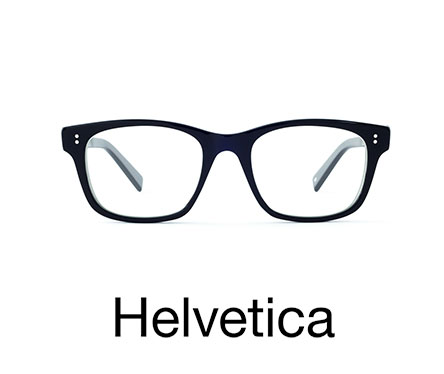 Typeface Eyeglasses