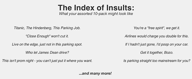Do Your Park Insult List