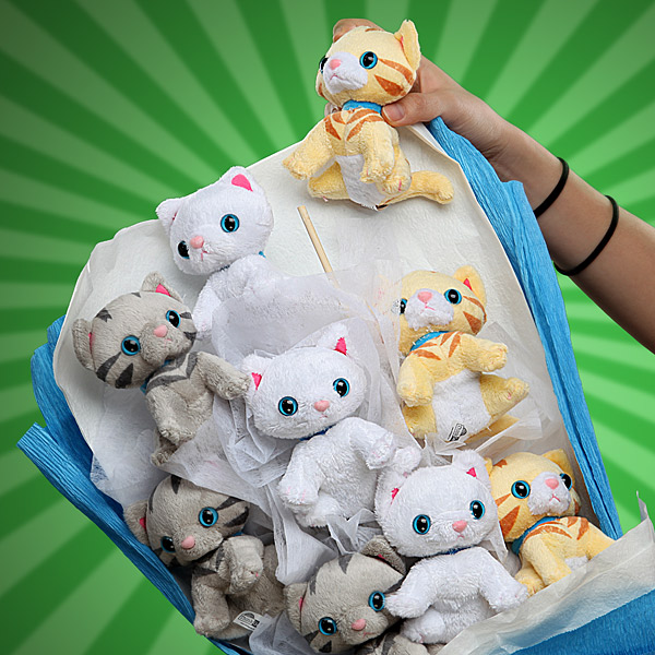 Plush Kitten Bouquet