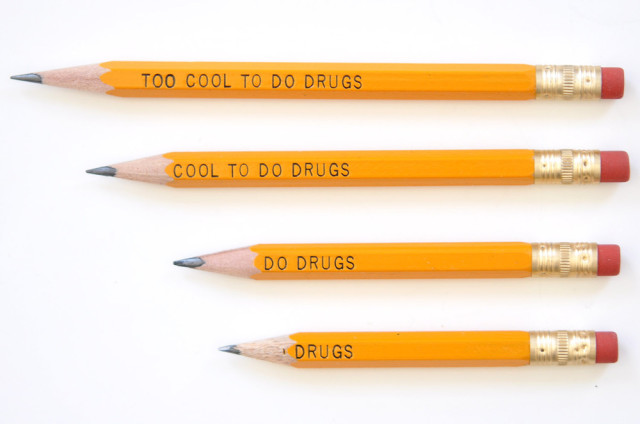 Cool To Do Drugs Pencil
