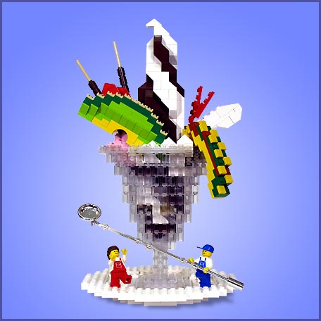 LEGO Food Sculptures