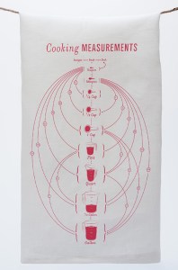 Cooking Measurements Tea Towel