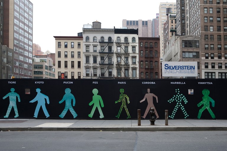 Walking Men Photo Installation