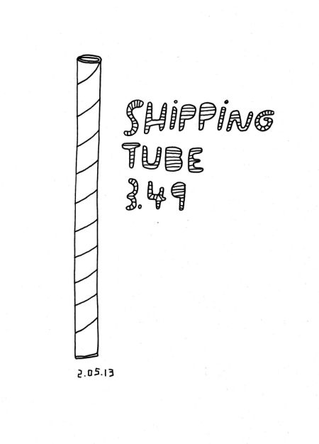 Daily Purchase Drawings Shipping Tube