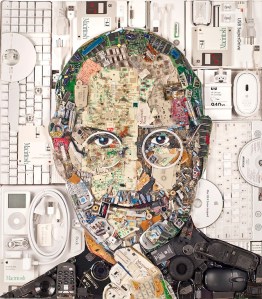 Steve Jobs Collage Portrait by Jason Mecier