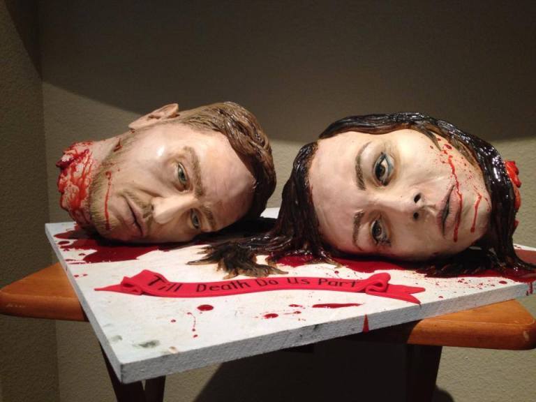 Severed Heads Wedding Cake