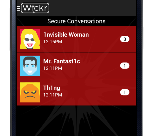 Wickr App Conversations