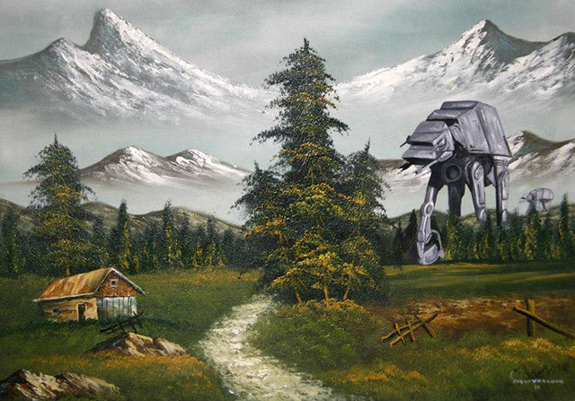 Star Wars Thrift Store Paintings