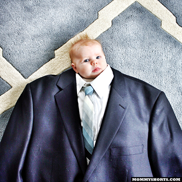 Baby Suiting, A Photo Meme Where Babies Are Dressed in Oversized Suits