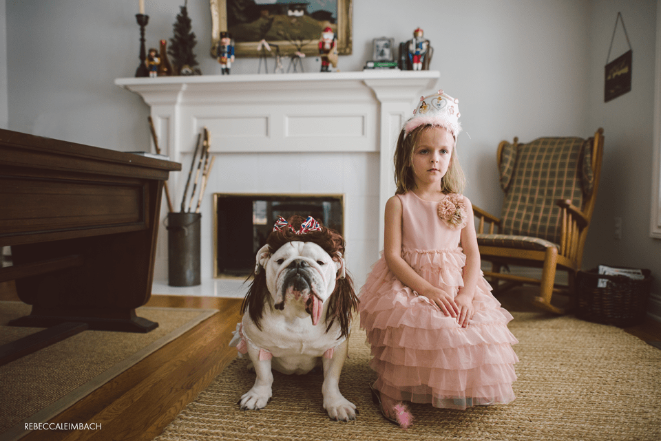 Harper and Lola Dressed Up