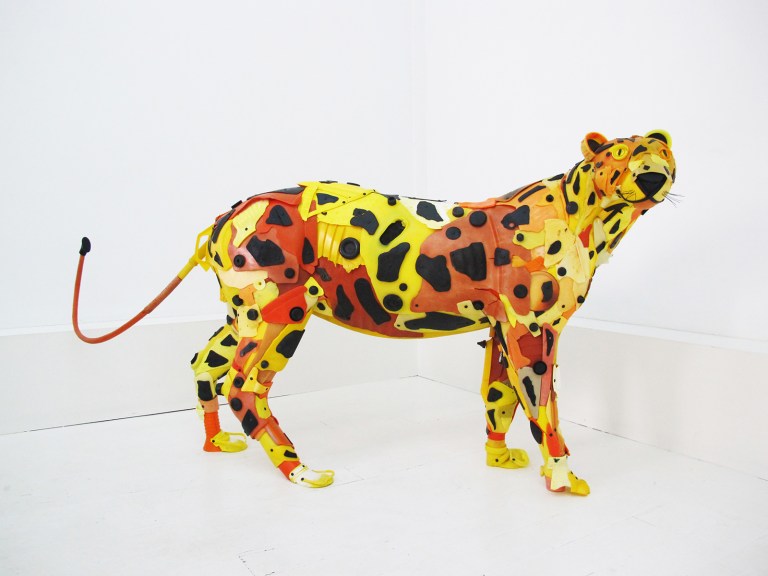 Plastic Beach Trash Animal Sculptures