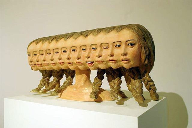 Fused Figure Sculptures by  Yoshitoshi Kanemaki