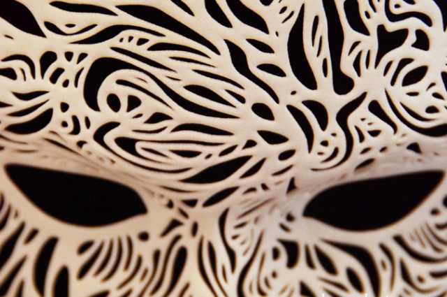 Intricately Detailed 3D-Printed Masks