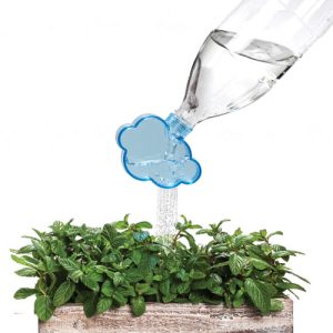 Rainmaker Plant-Watering Attachment for Used Soda Bottles