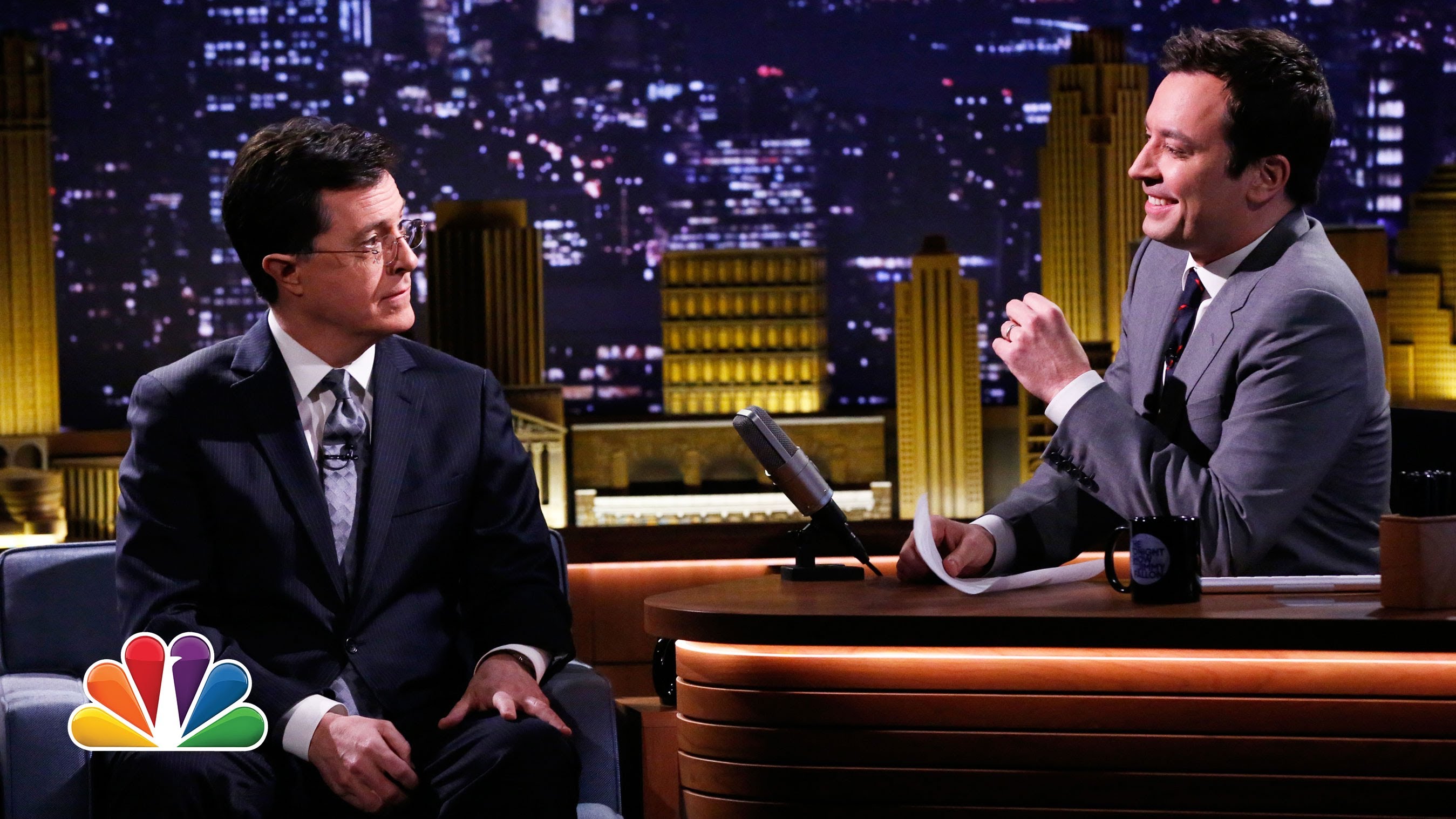 Stephen Colbert Plays a Game of Truth or Truth with Jimmy Fallon on ...