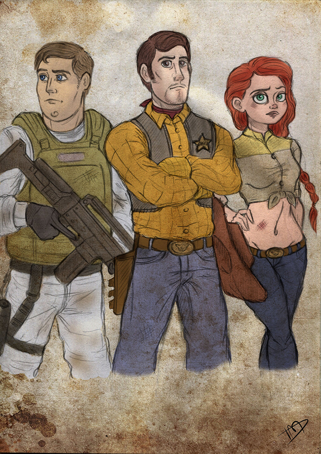 The Walking Disney : Woody, Buzz and Jessie by Kasami-Sensei