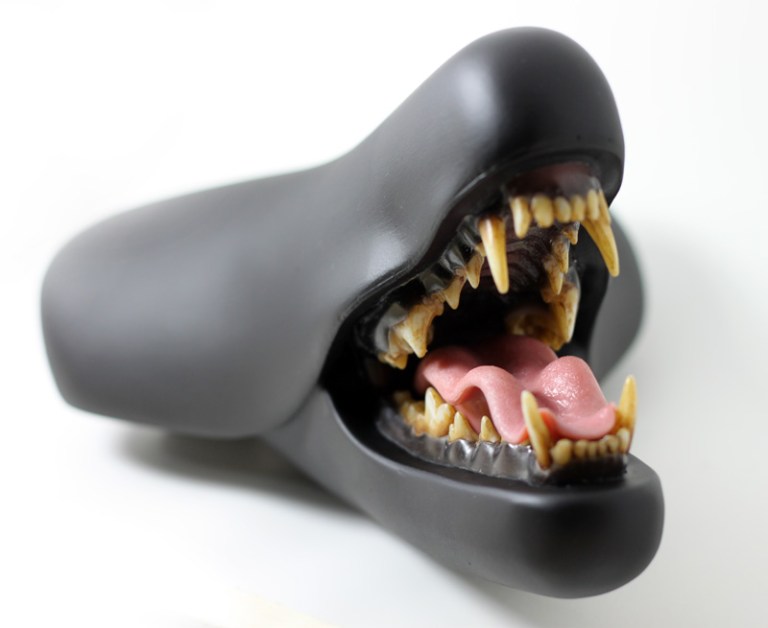 Creepy Bike Seat Sculptures by Clem Chen