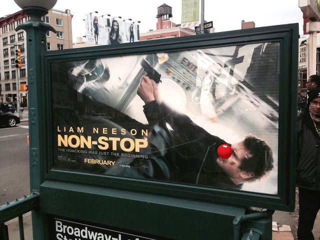 Clownifying Ads in New York City