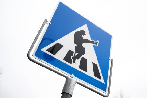 Ministry of Silly Walks Sign in Norway