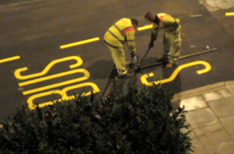 Painting Bus Stop