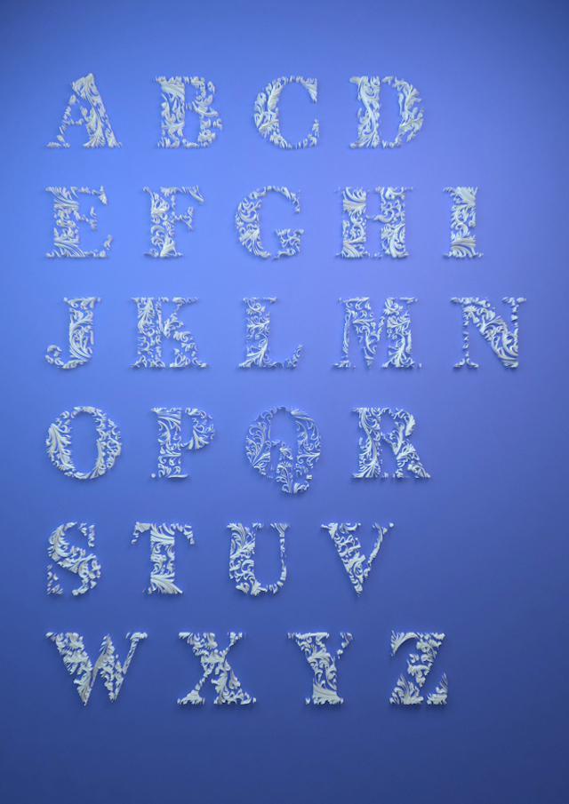 Quilled Paper Alphabet