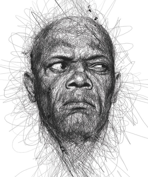 Scribble Portraits by Vince Low