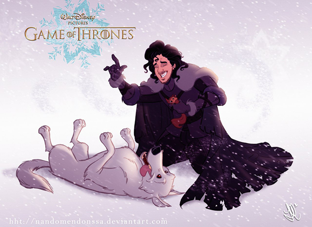 Disney GOT Jon Snow by nandomendonssa