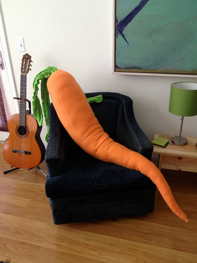 Giant Carrot Body Pillow