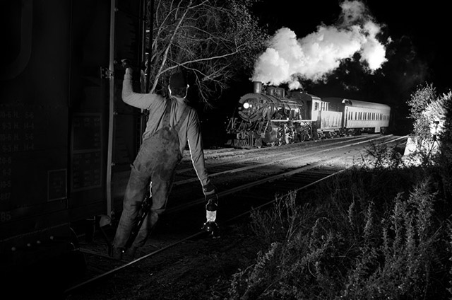 Trains at Night, A Photo Series Featuring Passing Locomotives Being ...