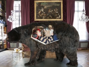 Artist Is Living Inside a Taxidermy Bear