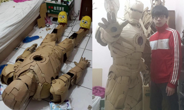 Cardboard Iron Man