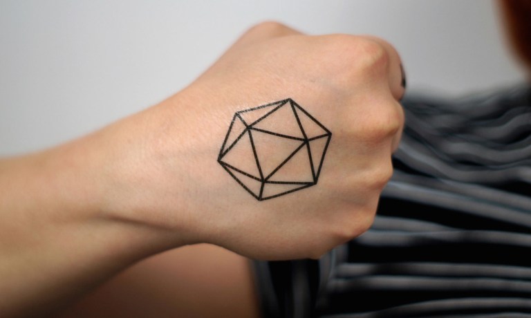 d20 Temporary Tattoo