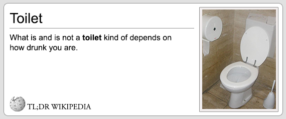 TL;DR Toilet