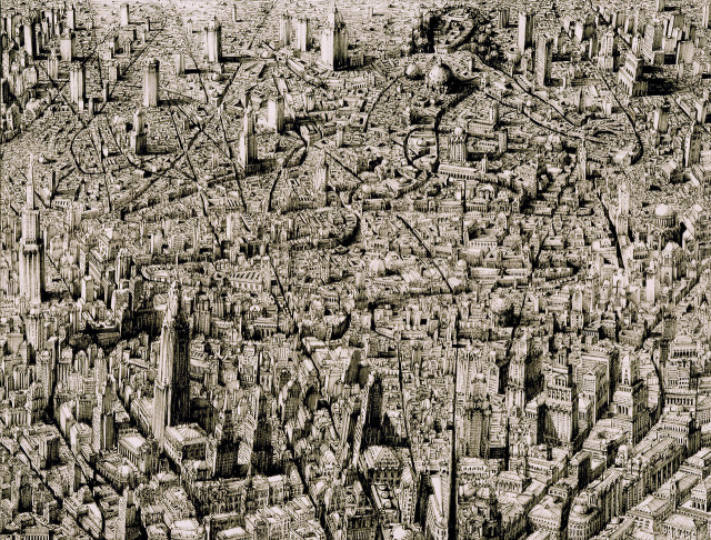 Pen and Ink Cityscapes by Ben Sack