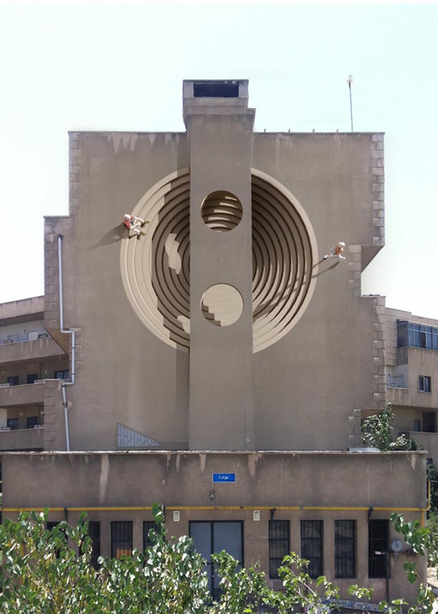 Delightfully Surreal Tehran Building Murals by Mehdi Ghadyanloov