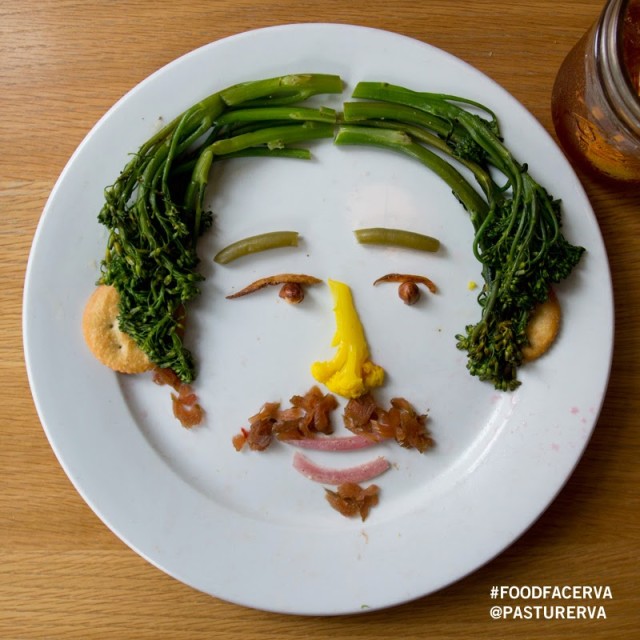 Clever Food Face Art Created from Restaurant Meals