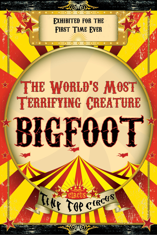 Tiny Top Circus Announces a Public Exhibition of Bigfoot in New York City