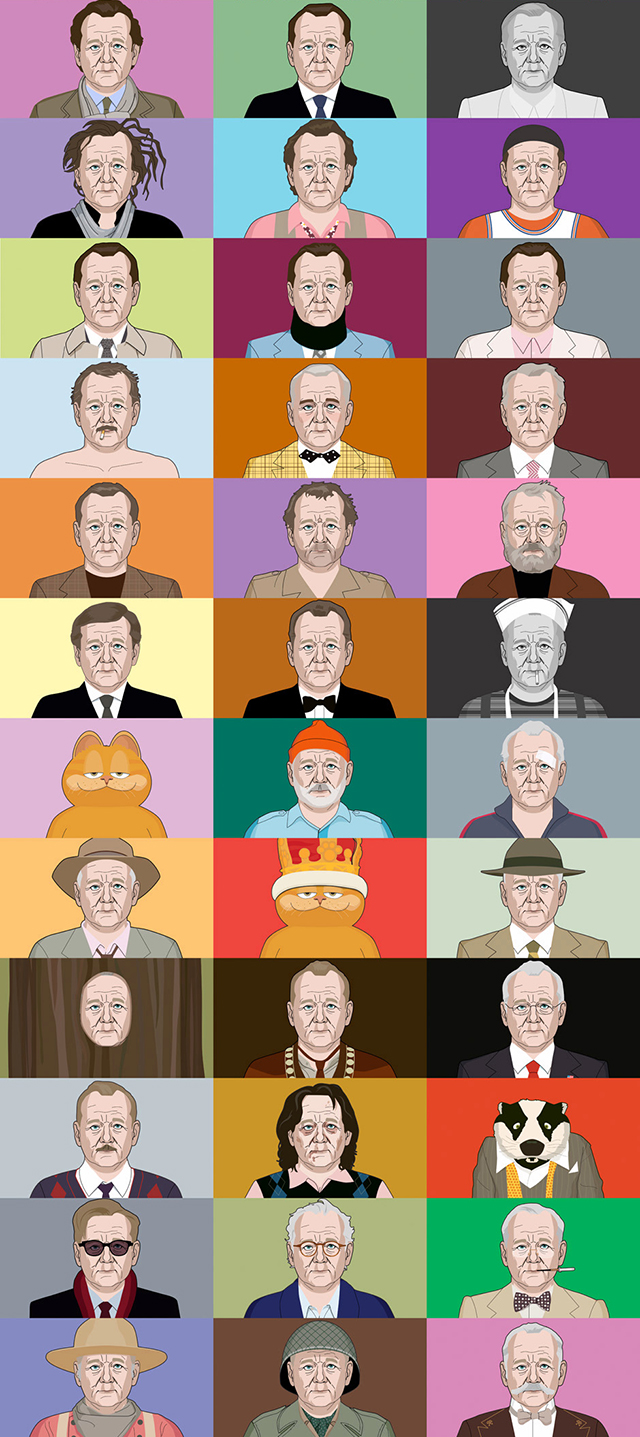 The Many Faces of Bill Murray: