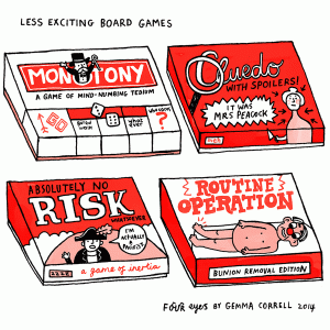 Less Exciting Board Games