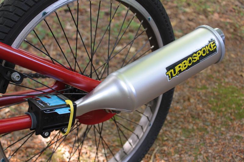 Auspuff Turbospoke V2 für Motorrad Sound auf dem Fahrrad Fahrradauspuff Bike 