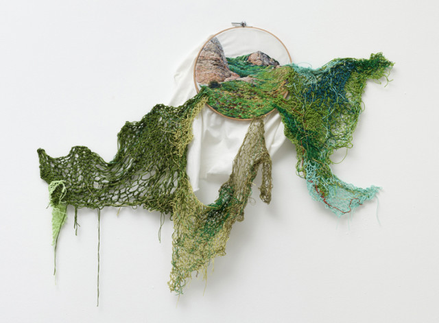 Suspension Landscape Embroideries by Ana Teresa Barboza