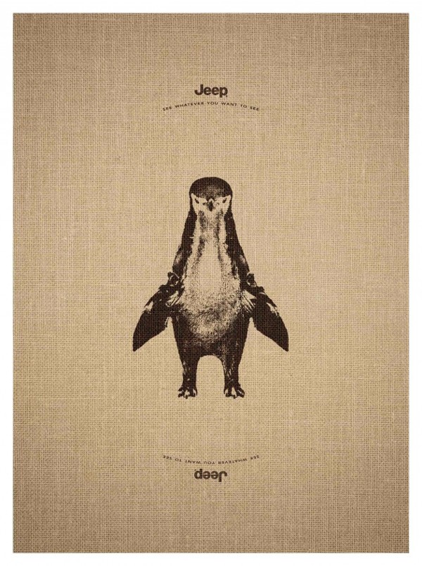 Trick Animal Illustration Ad Campaign for Jeep